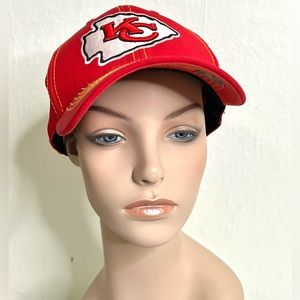 KANSAS CITY CHEIFS NFL RED BASEBALL CAP Sz. M/L